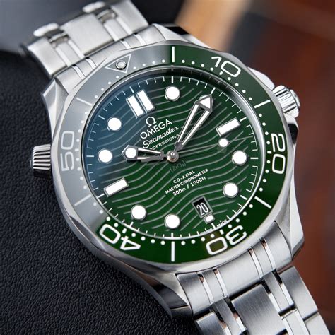 omega seamaster professional green face.